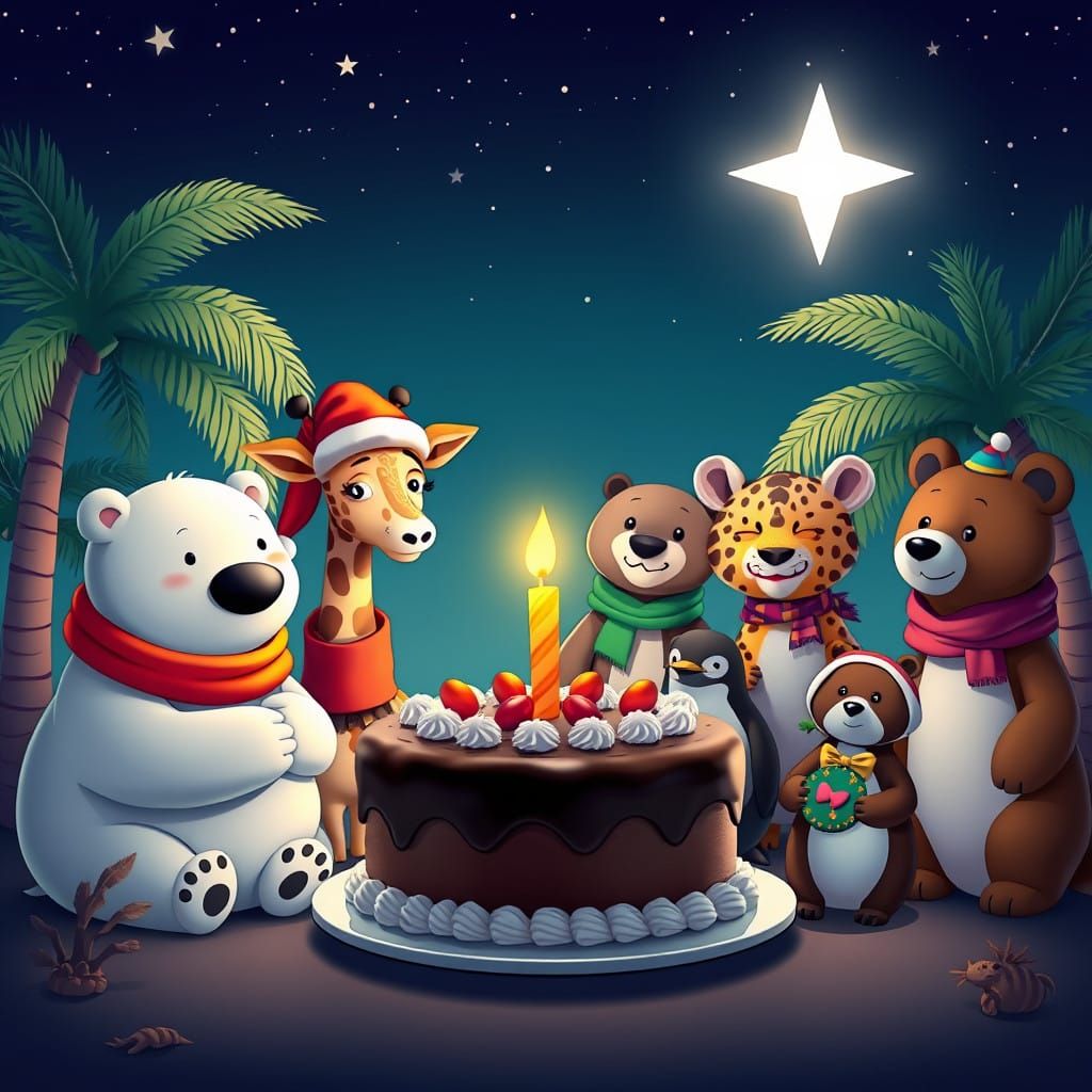 Magical Birthday Gathering Under Tropical Stars