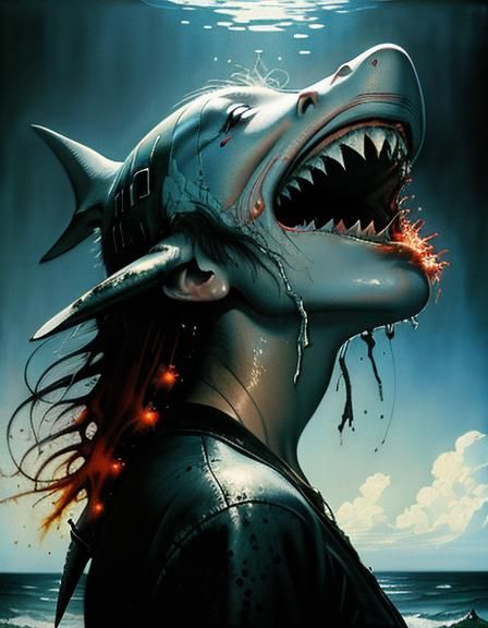 Shark Attack with Cosmic Horror Elements