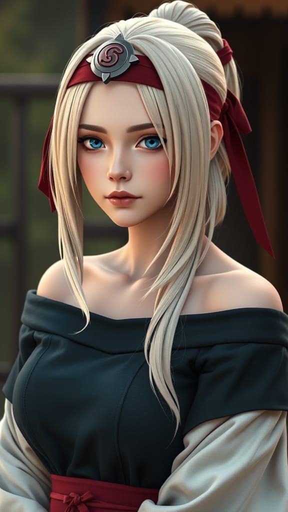 Photorealistic Portrait of Tsunade, Fifth Hokage