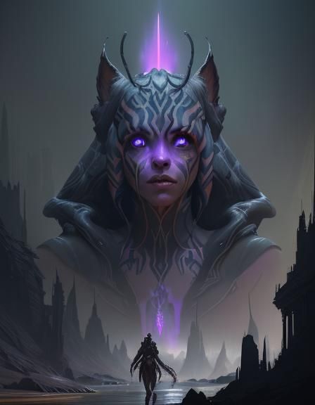 Ahsoka as Werewolf: Dark Fantasy Concept Art