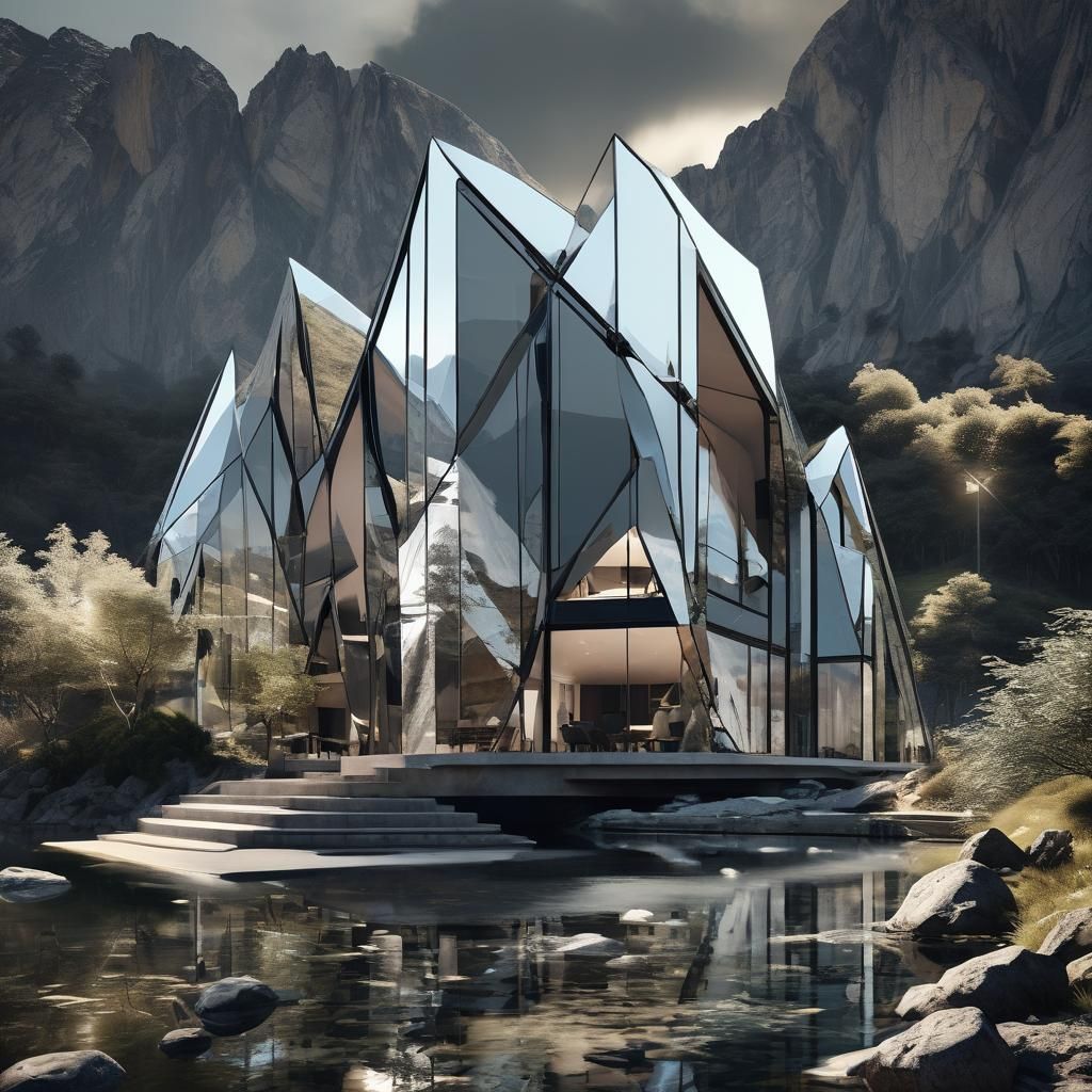 Mirror House: Modern Architecture Reflecting Mountain Scener...