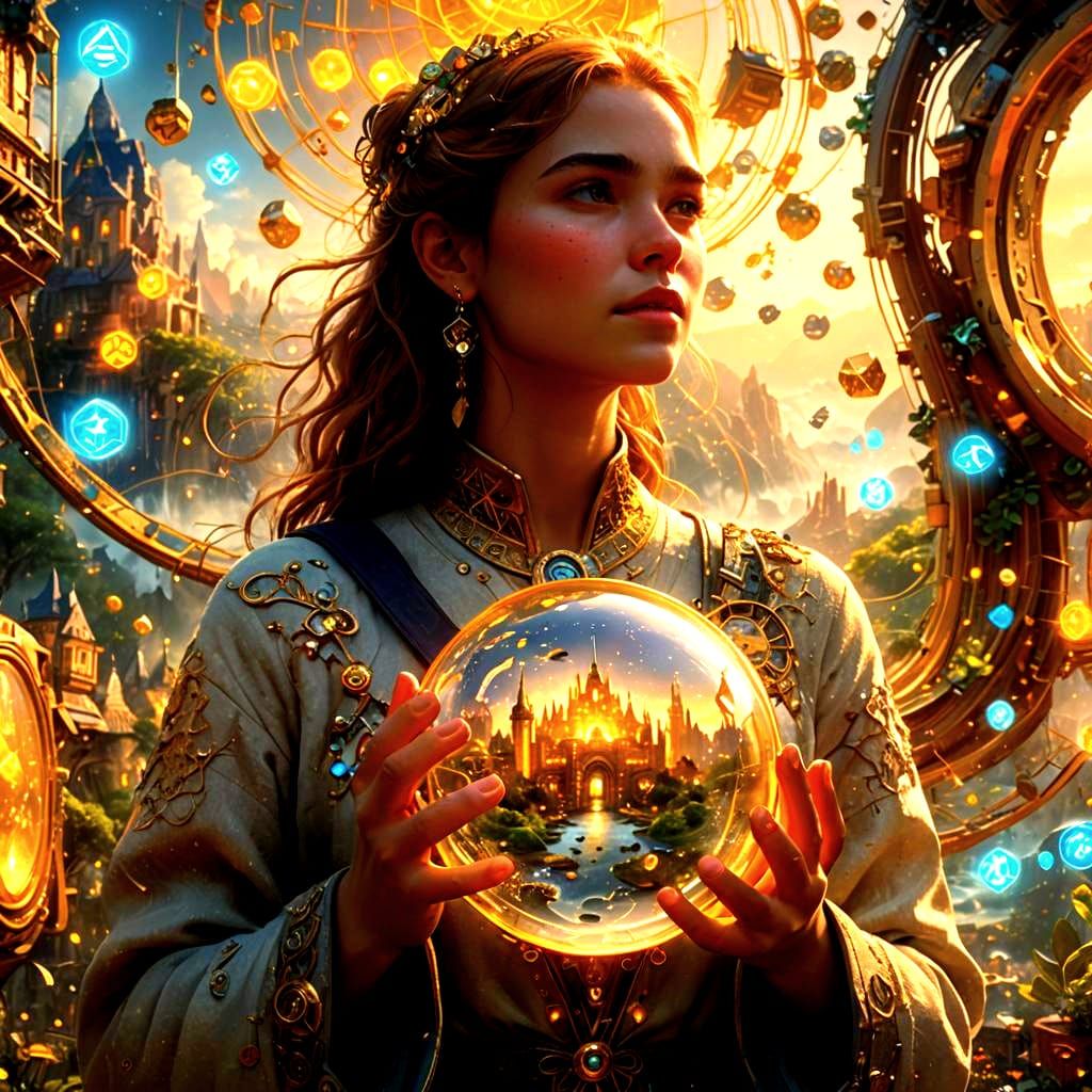 Global Citizen Collage: Detailed Fantasy Concept Art