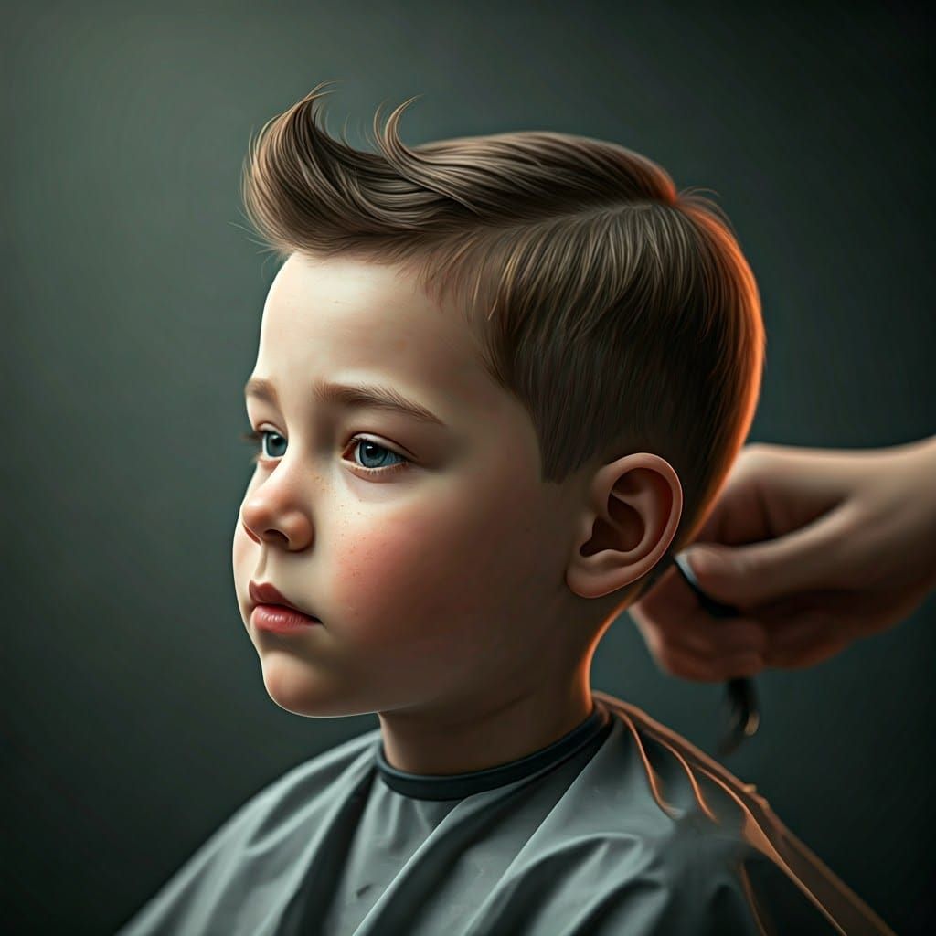 Youthful Figure with Baggage and Chair