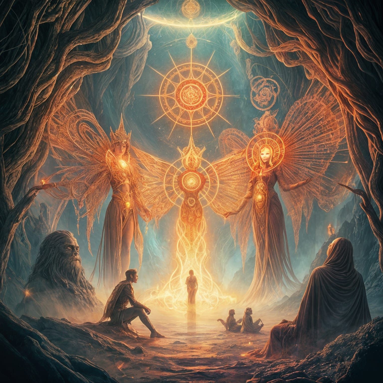 Sacred Mysticism in Ethereal Hues