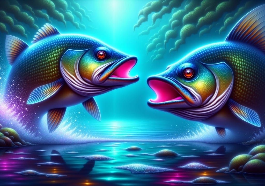 Underwater Chase: Bass, Muskie, Neon Glow, Dynamic