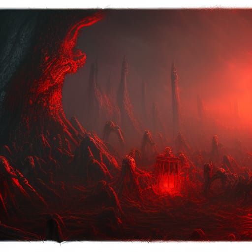 Rotting Zombie Head with Bloody Eyes