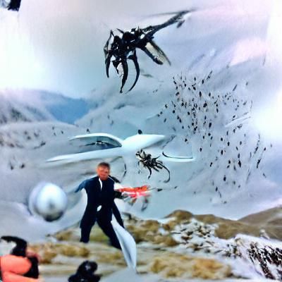 Epic Battle Against Alien Spider Drones
