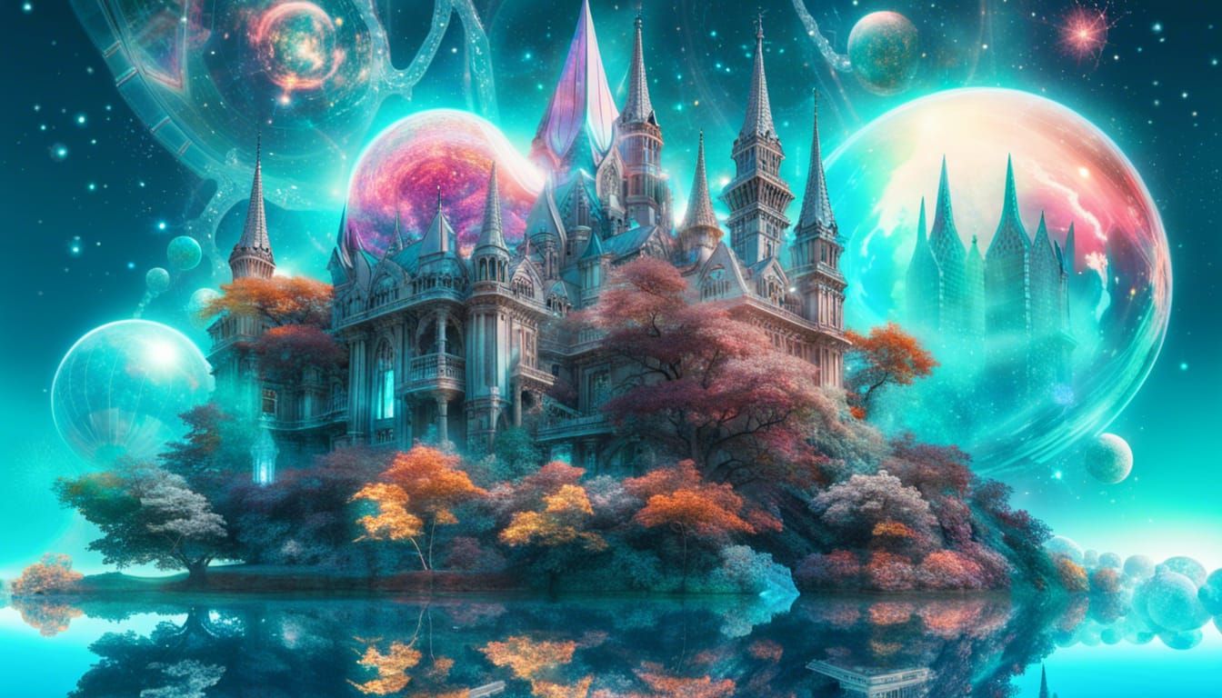Celestial fantasy castle
