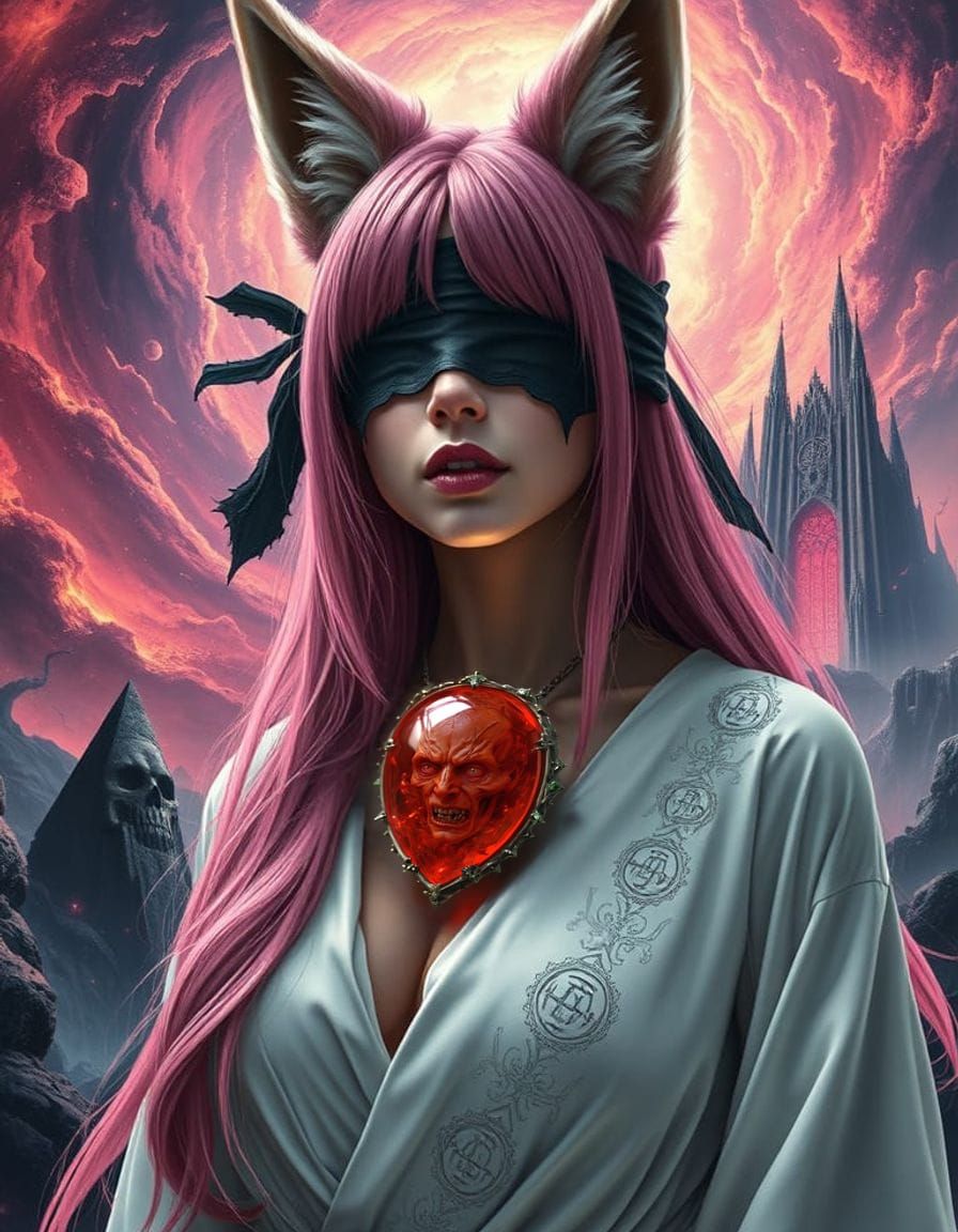 Surreal Pendant Depicts Flayed Souls in Ethereal Glow