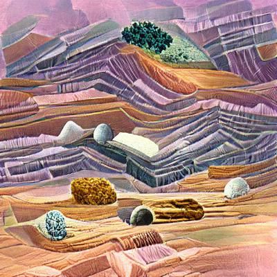 Abstract Mineral Landscape