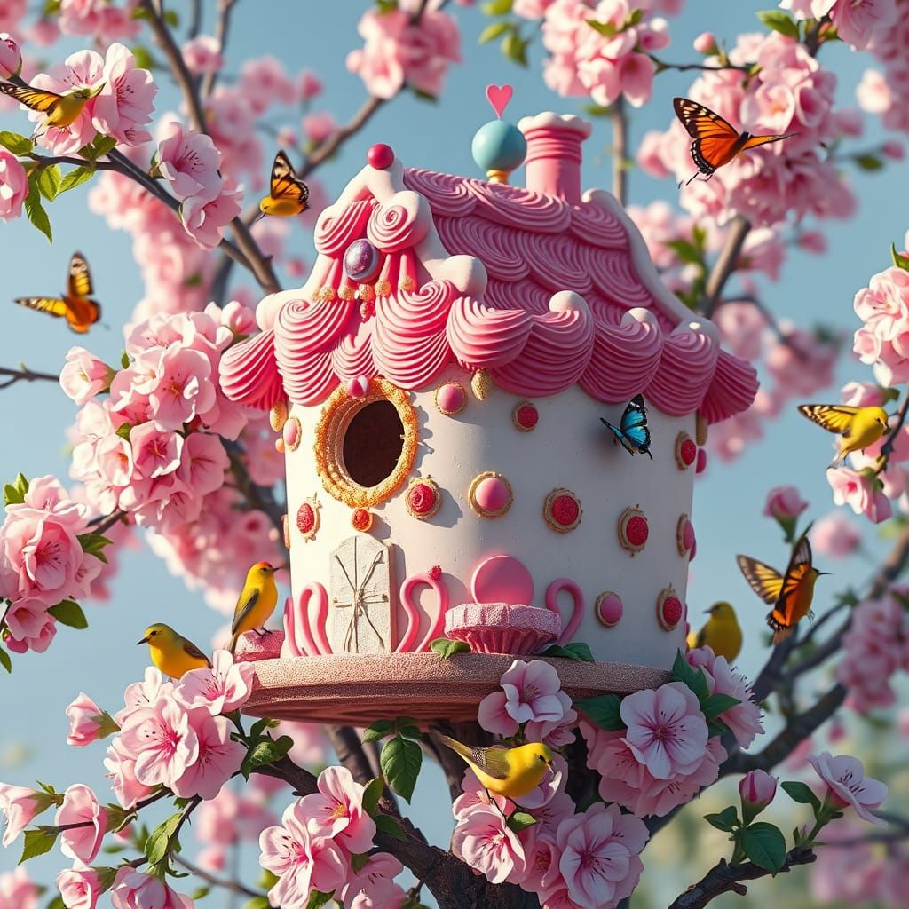 Cake Birdhouse