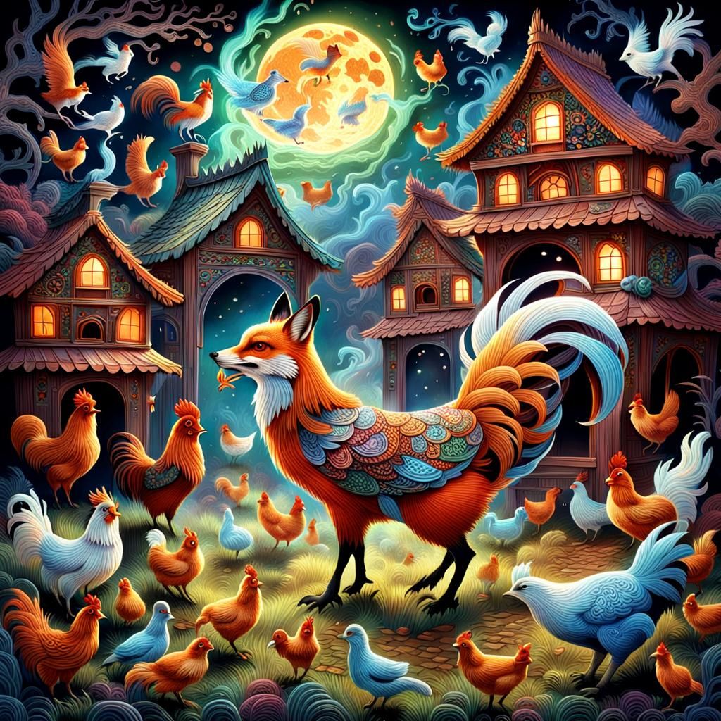 Shapeshifting Fox Chicken Hybrid