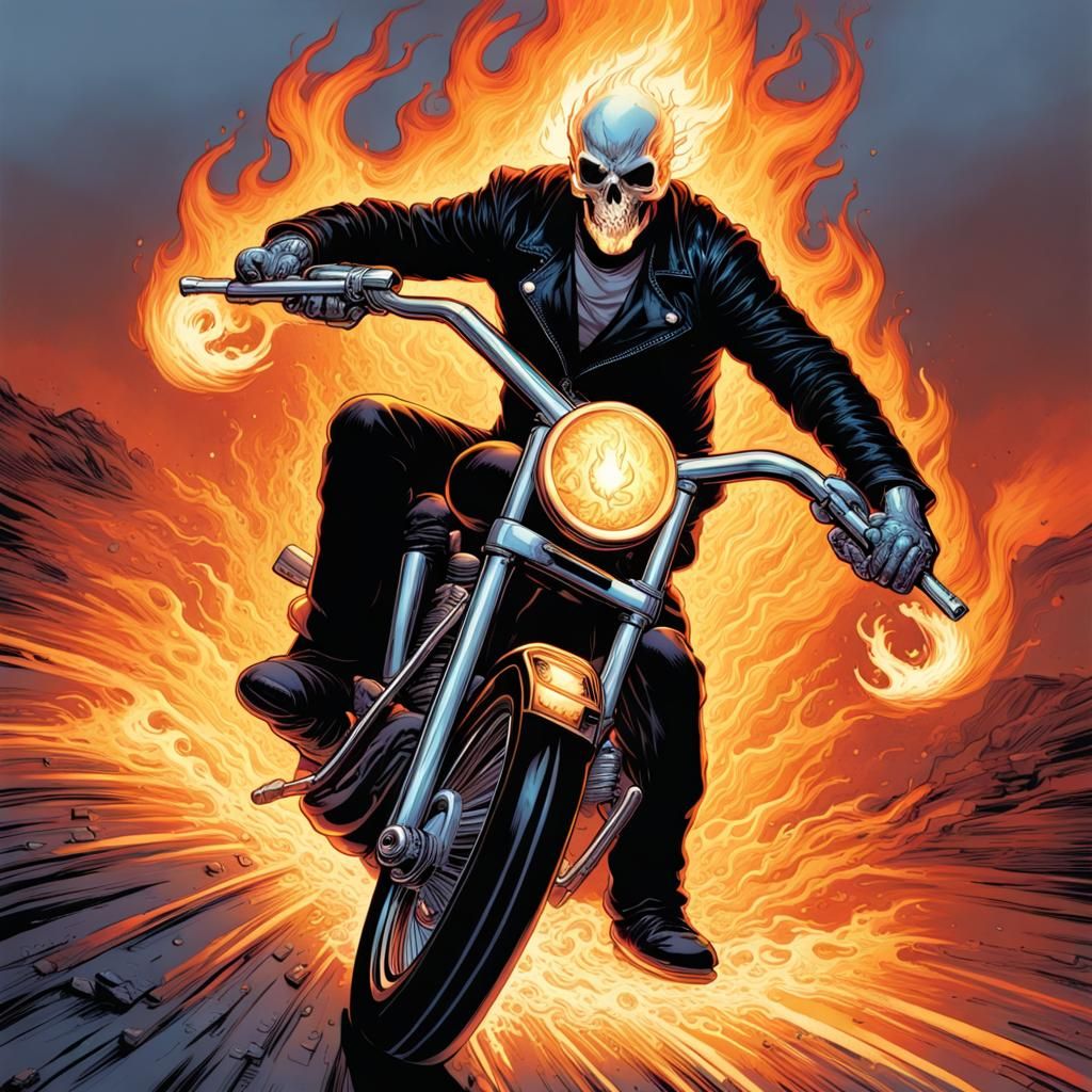Ghost Rider Comic Frame