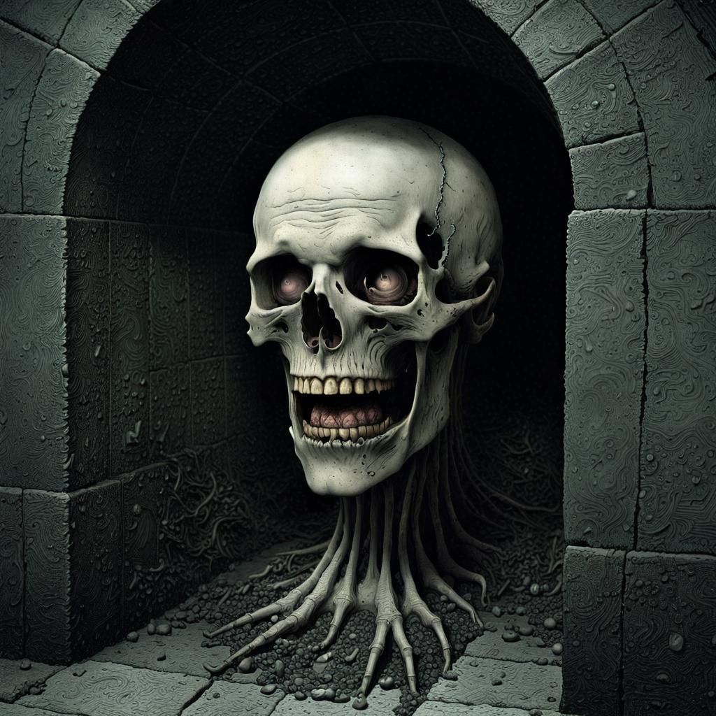 Nightmarish Existential Horror Art