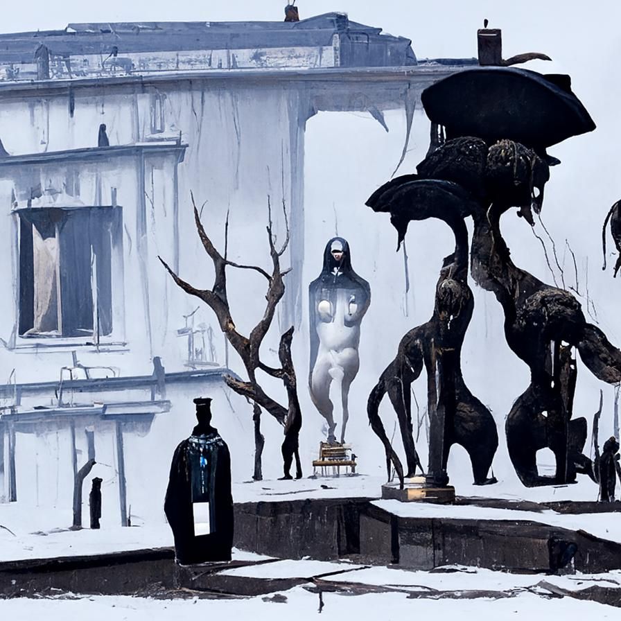 Mind Cult: Surreal Gothic Dystopian Cityscape