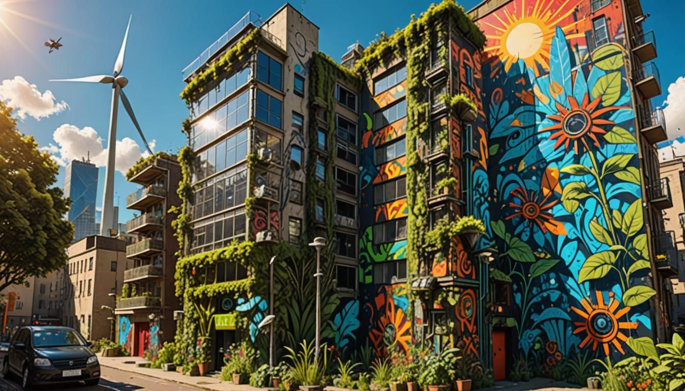 Solarpunk Graffiti