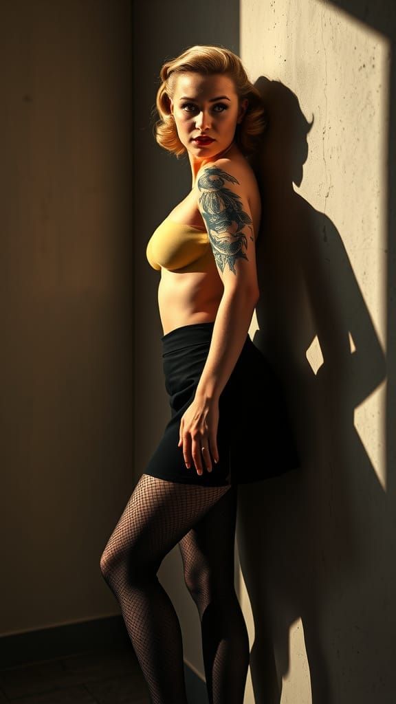 Golden Age Pin-Up in Soft Focus Style