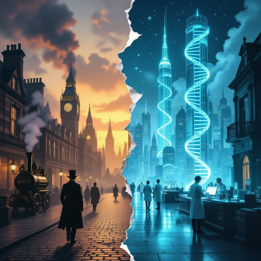Victorian London Meets Biotech Future Split World