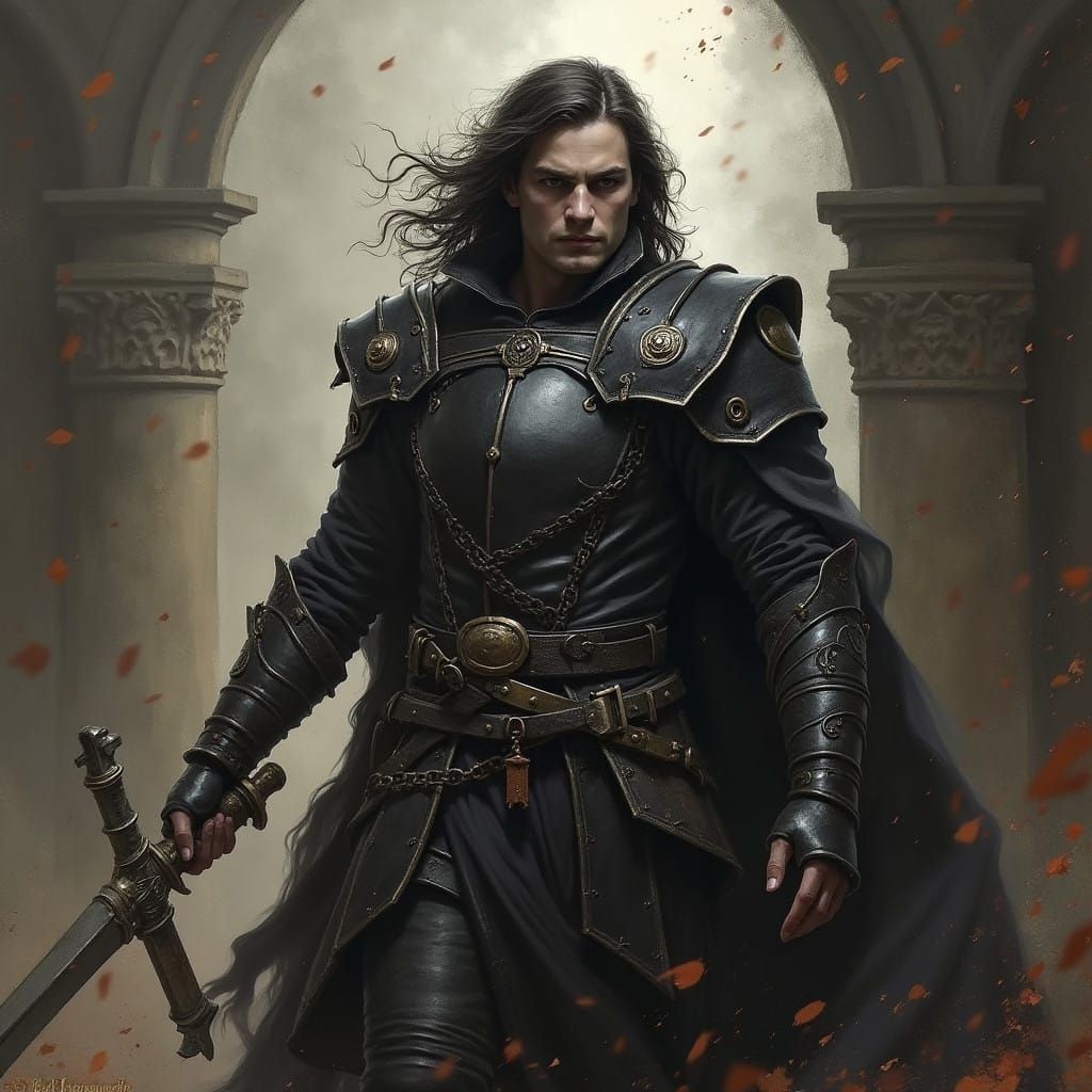 Grimdark Portrait in Classic Russian Style