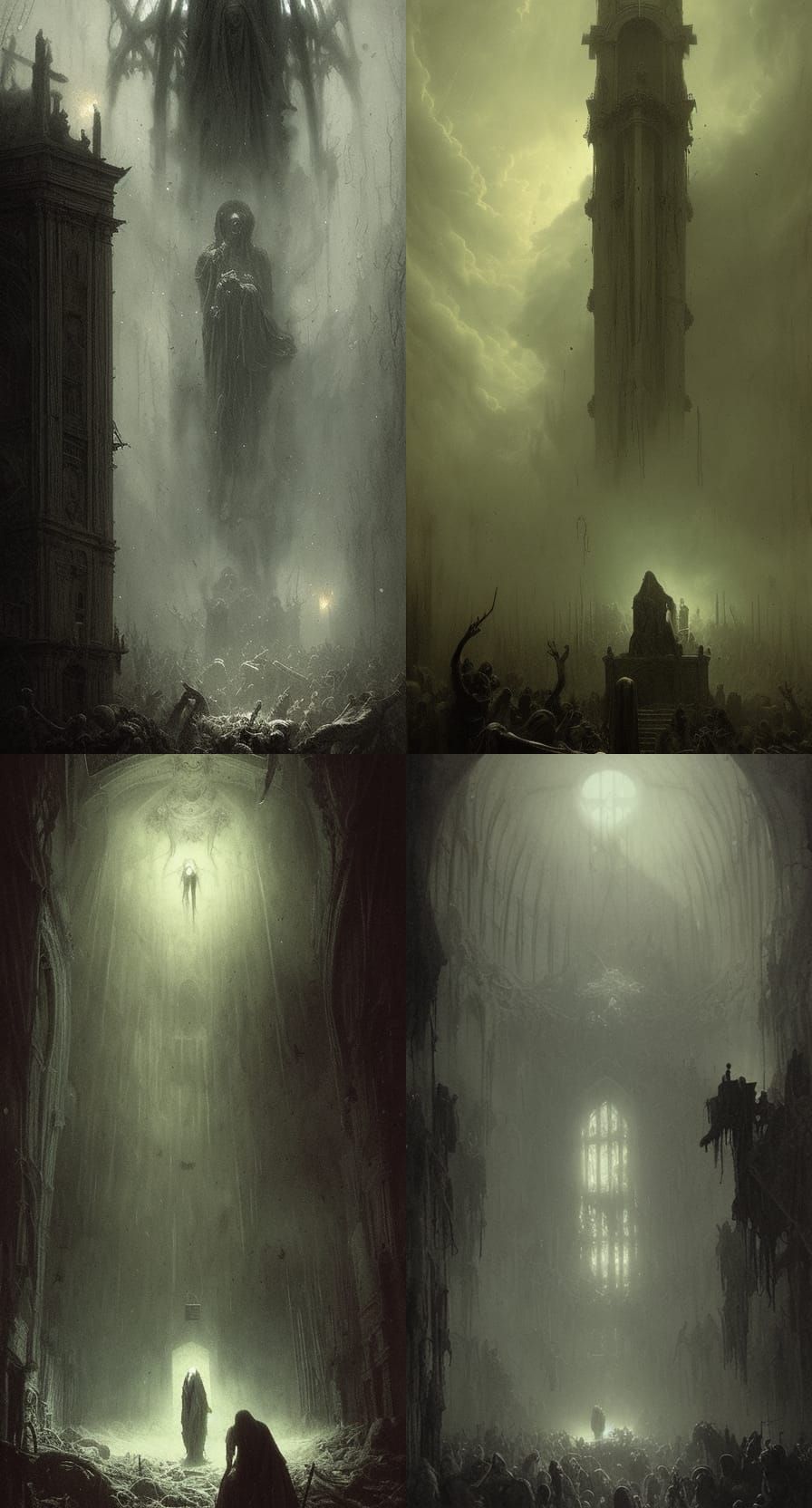 Horror Landscape Inspired by Gustave Doré