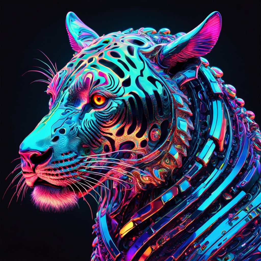 Animal with futuristic Jewelry.