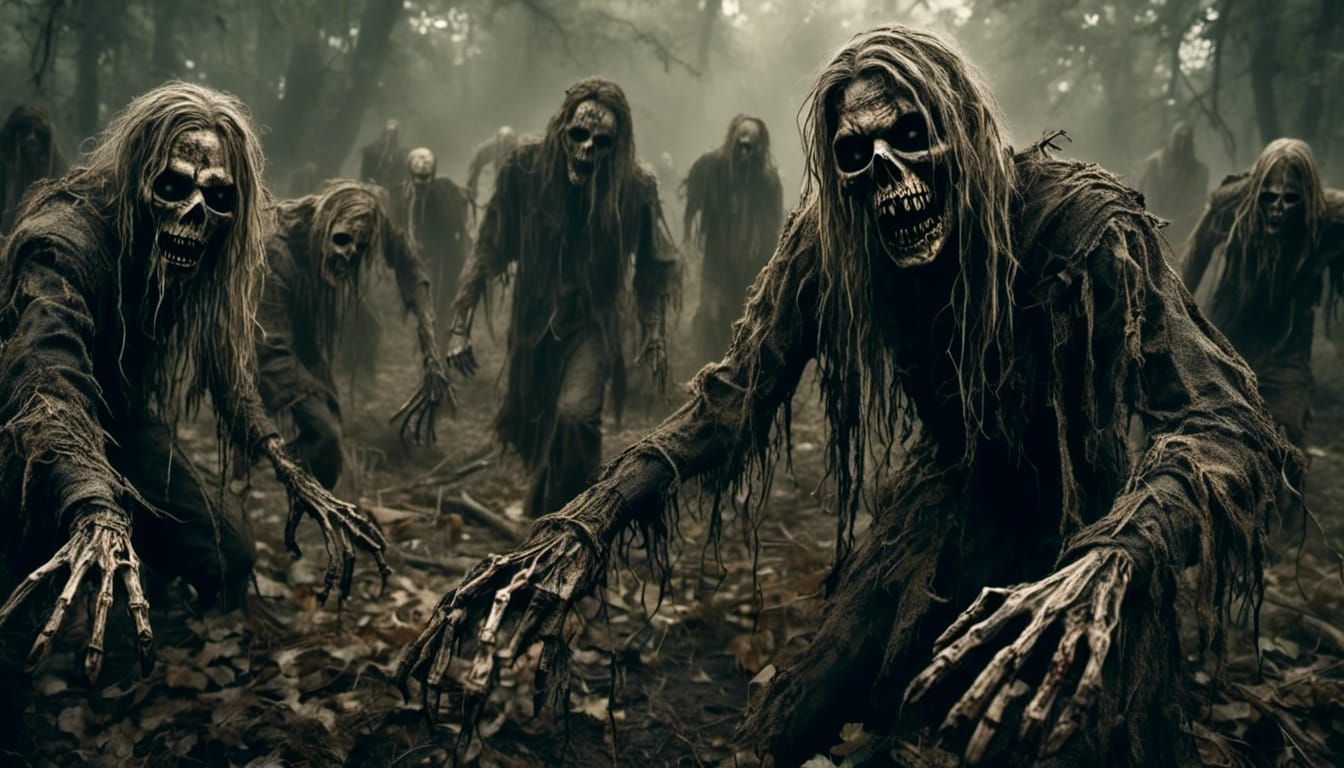 Rotten Undead Horde of Creeper Zombies