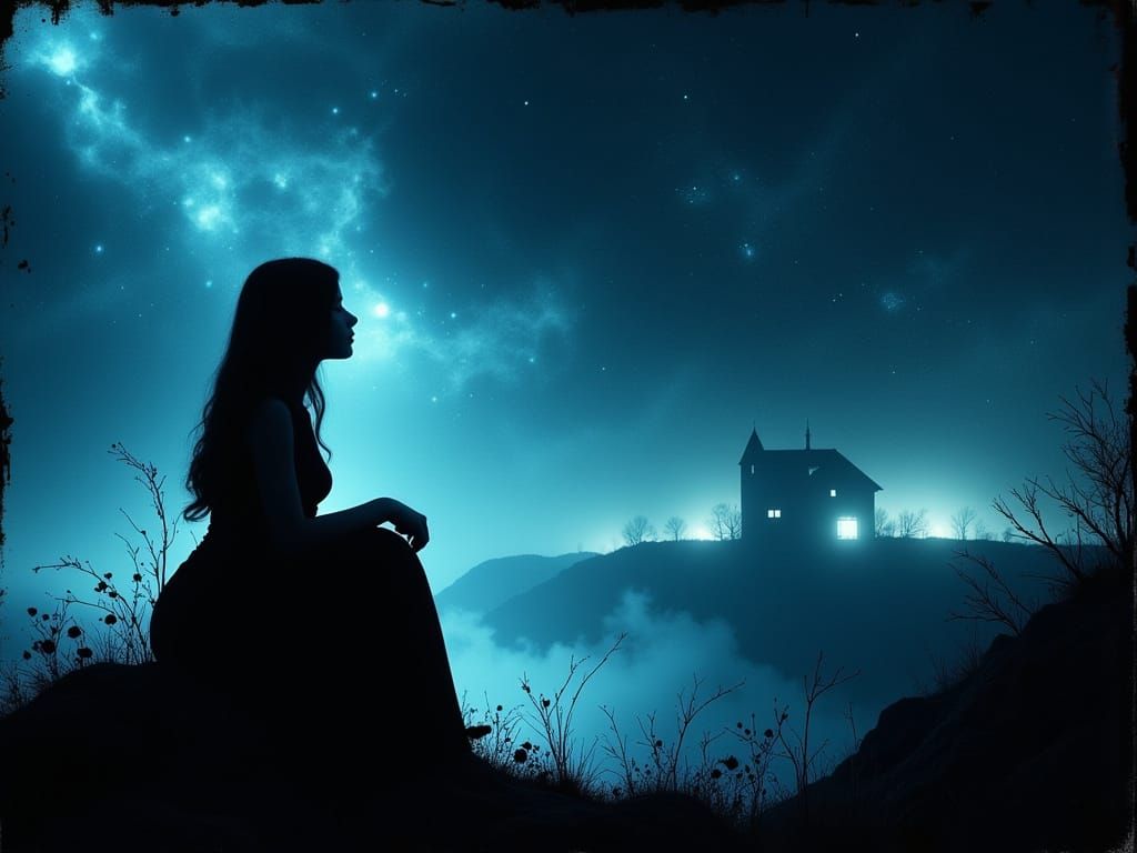 Lost in Cool Blue Hues, a Cinematic Masterpiece