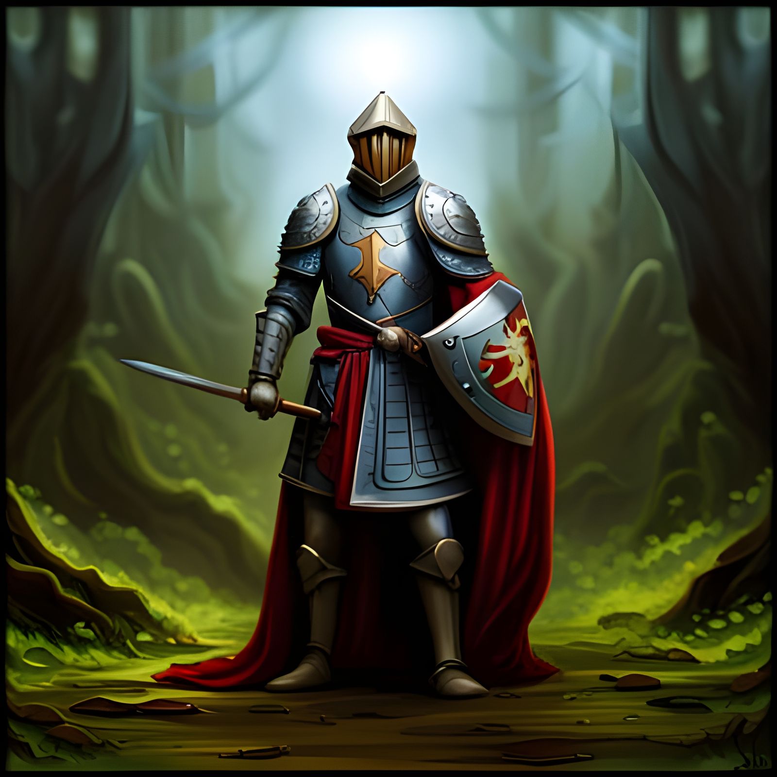 Epic Medieval Knight in Natural Lighting