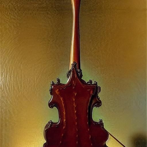 Musical Cake Sculpture in Baroque Impressionist Style