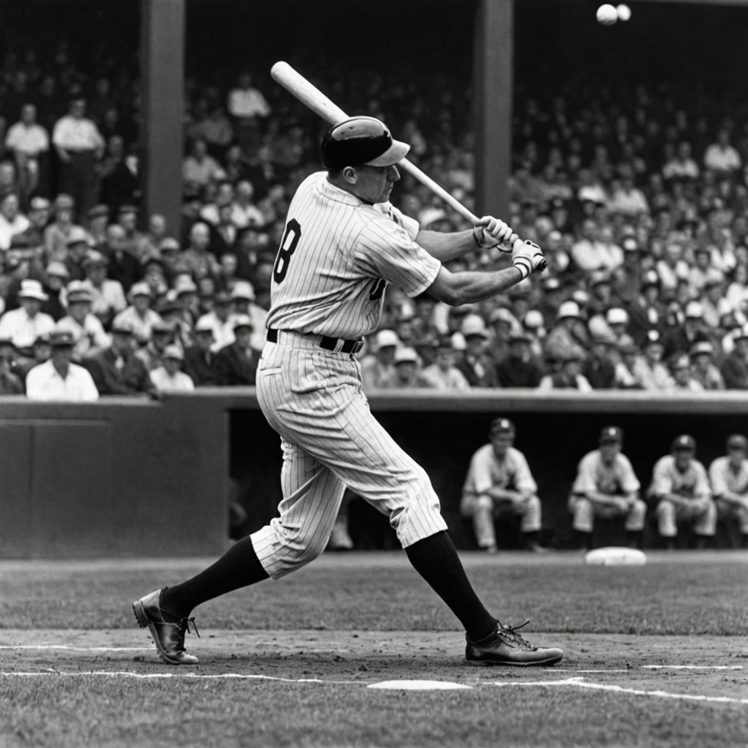1920s Baseball Game in Striking Black and White