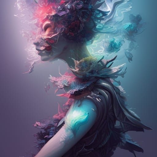 Dark Fantasy Warrior in Intricate Armor