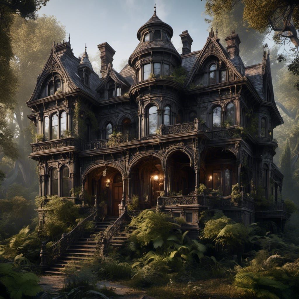 Enigmatic Victorian Home in Steampunk Style