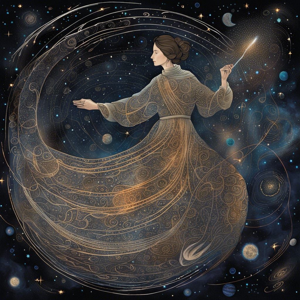 Cosmic Scribe Etches Reality with Starlight Quill