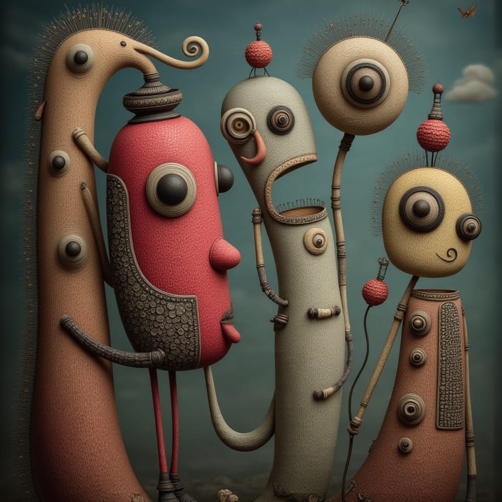 Surreal Star Trek Scene in Silly Style