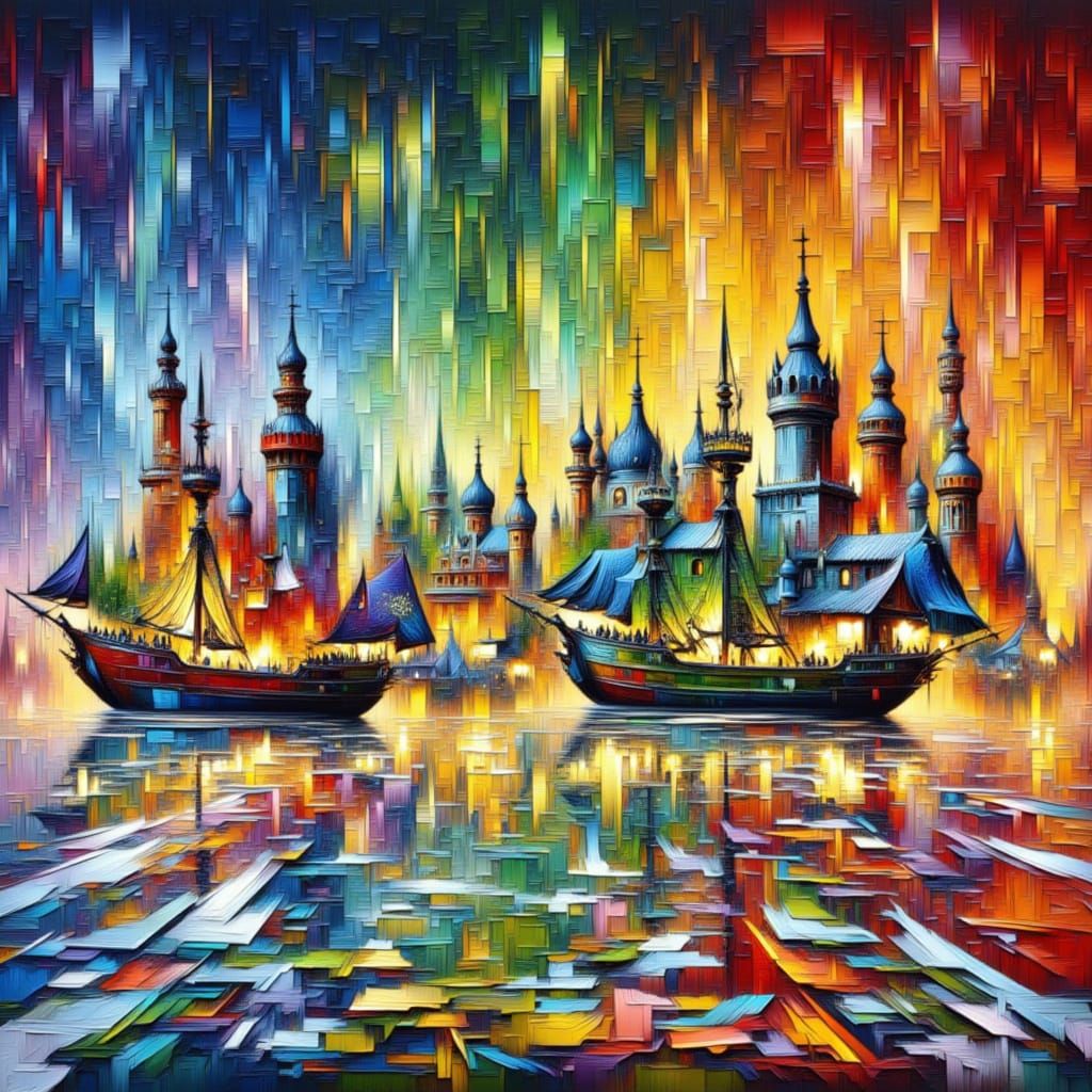 Glowing Grid of Self-Fulfilling Prophecies in a White World