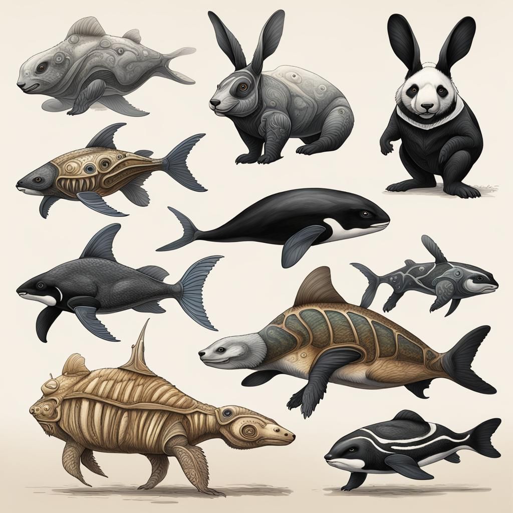 Alien Exoplanet Lifeforms: Speculative Zoology Illustrations