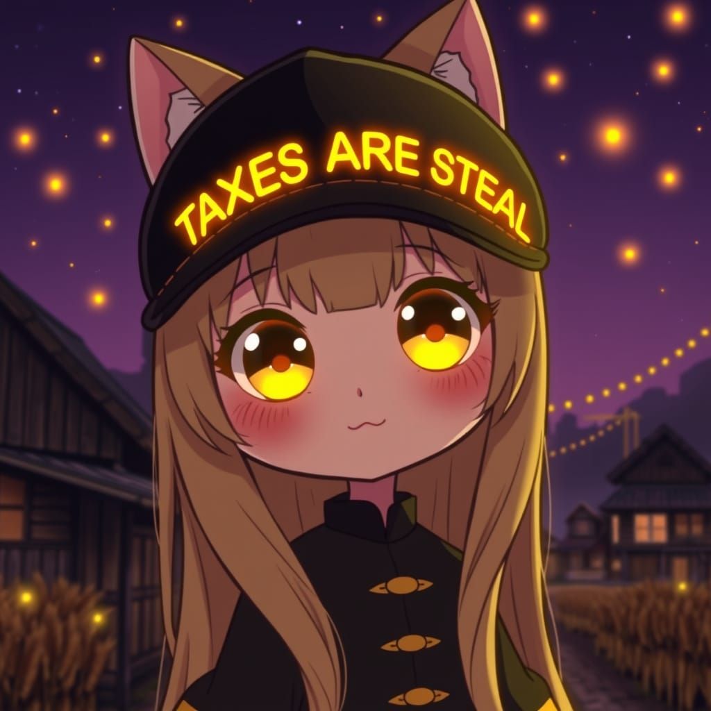 Neon Catgirl with Glowing Eyes in Synthwave Style