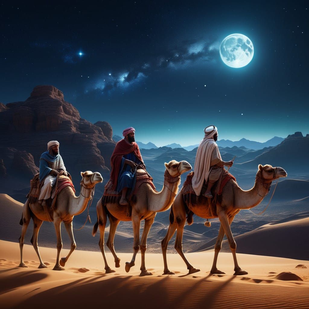 Wise Men Follow the Celestial Guiding Light