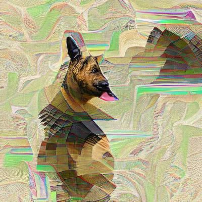 Loyal German Shepherd Portrait