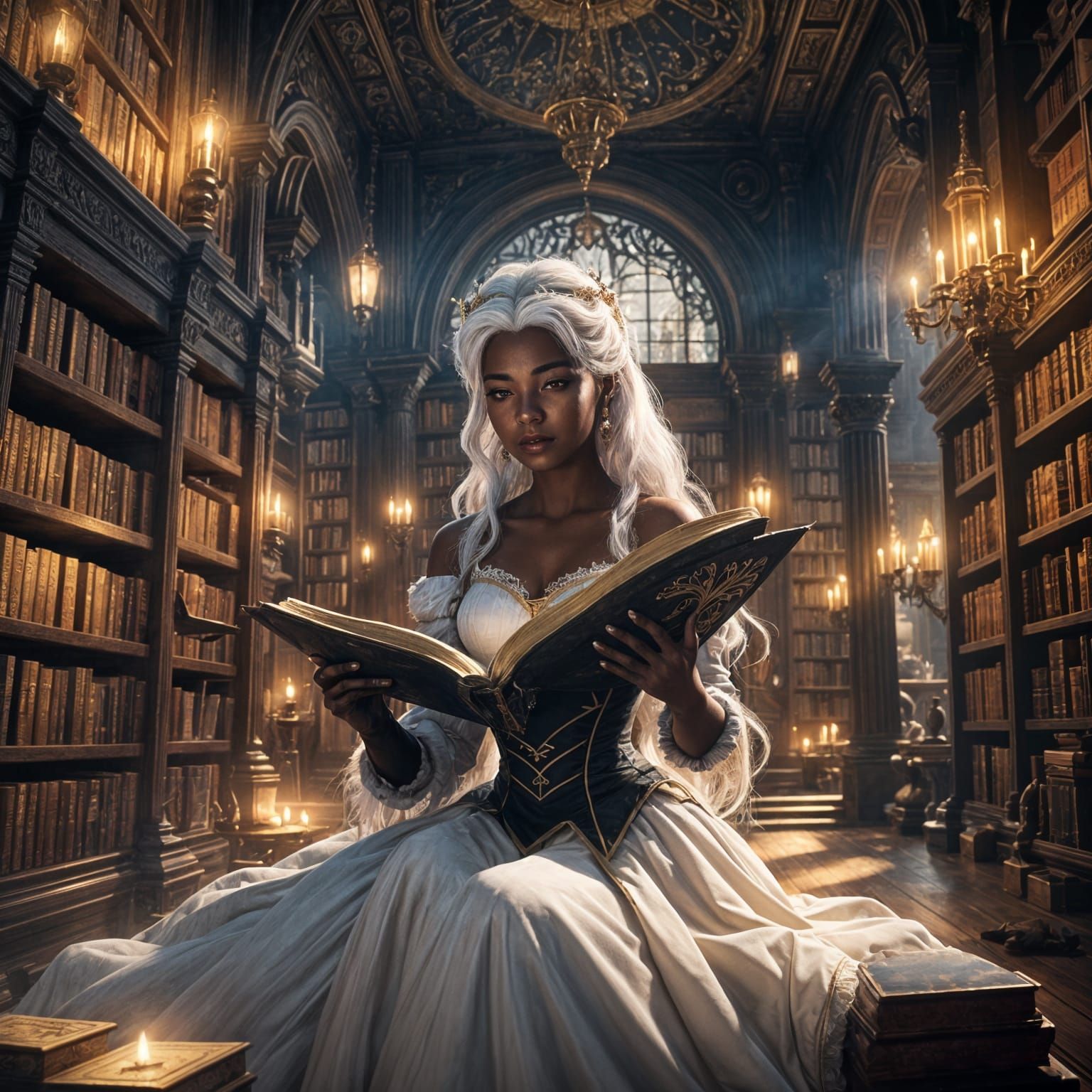 Princess Belle Reimagined: A Detailed Matte Painting