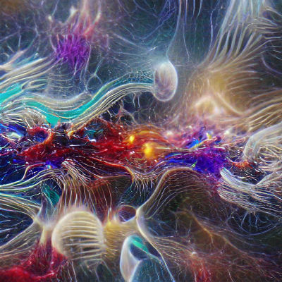 Abstract 8K Image: The Origin of Consciousness