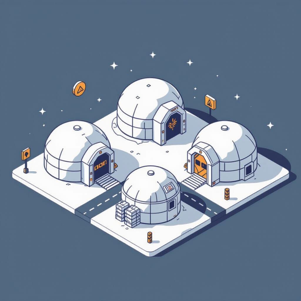 Monoline Icon of Ammunition Storage Bunkers