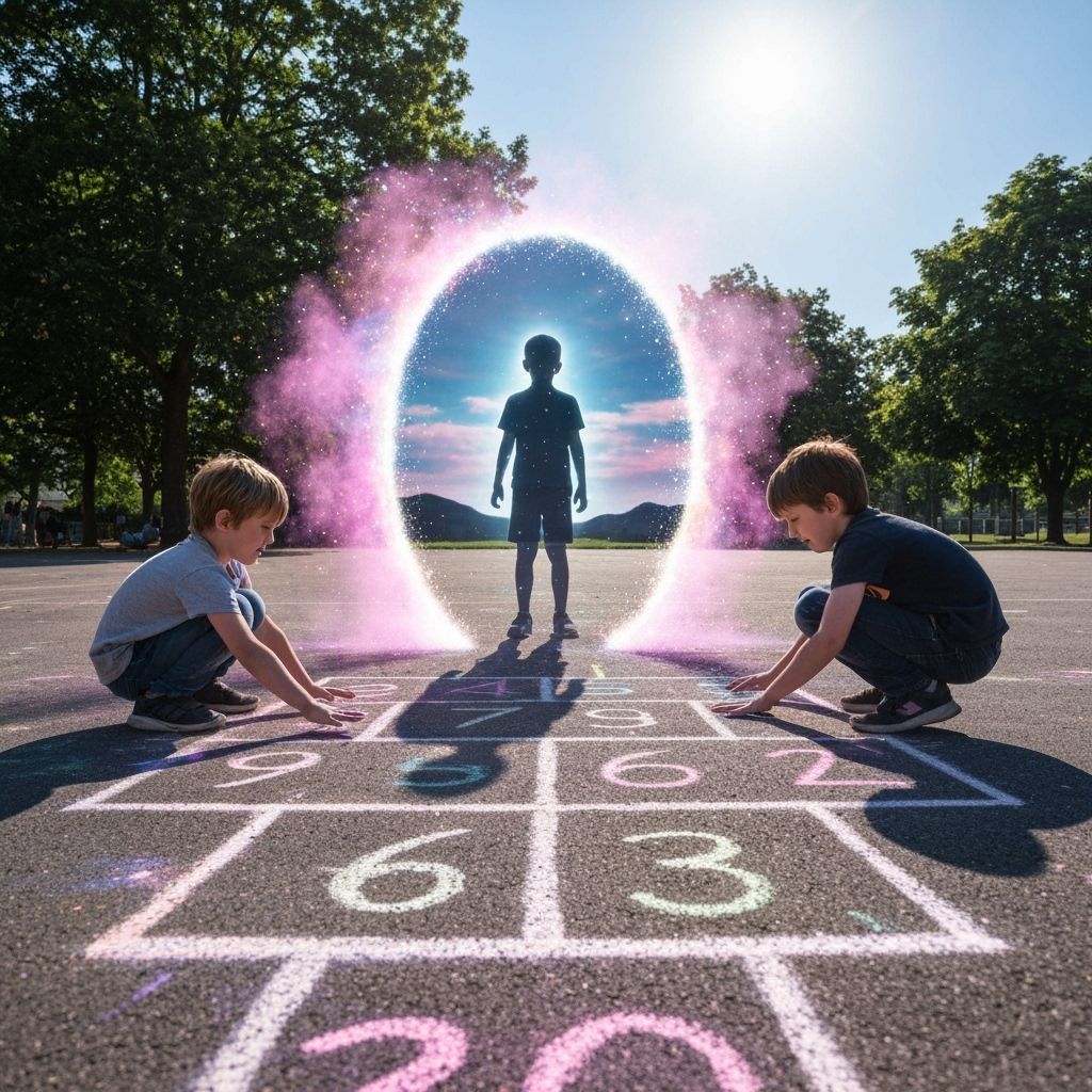 Children Open Portal to Another Dimension via Hopscotch
