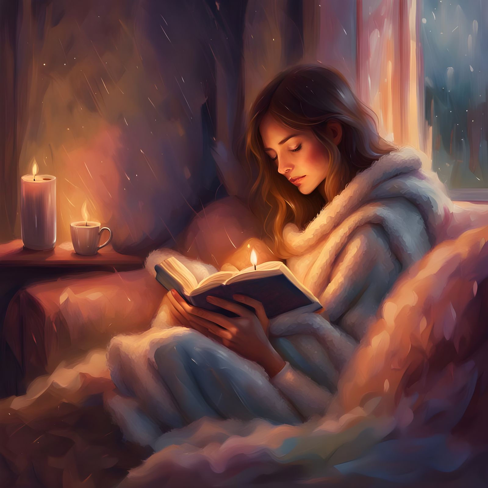 Perfect Cozy Night at Home with Warm Lighting