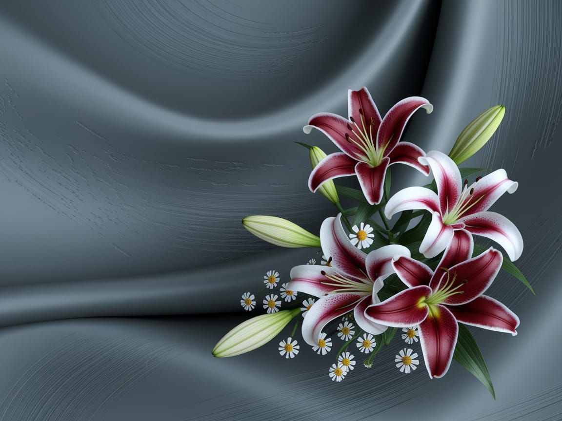 Stunning Floral Bouquet in Realistic Style