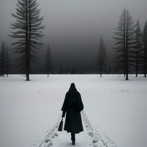 Winter's Melancholy Solace in Grey