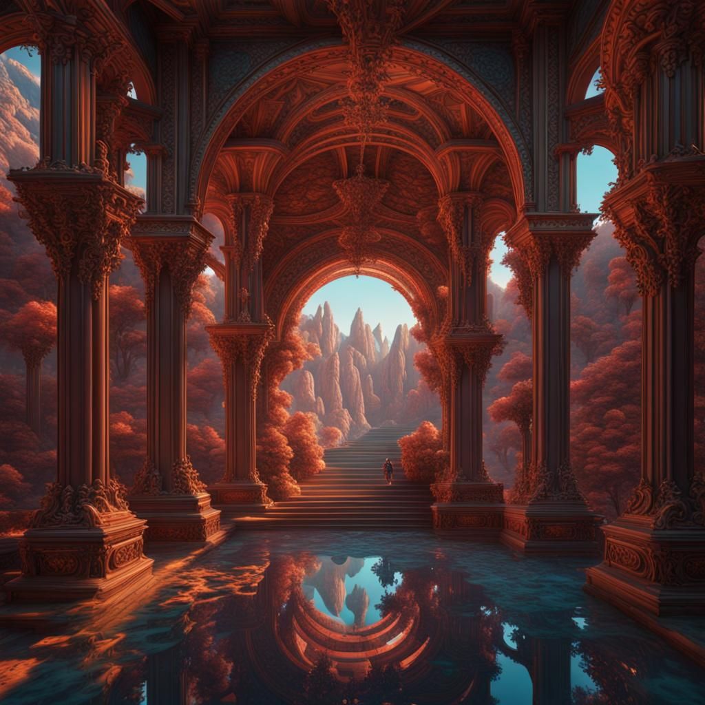 Fantastical Optical Illusion in Deep Color