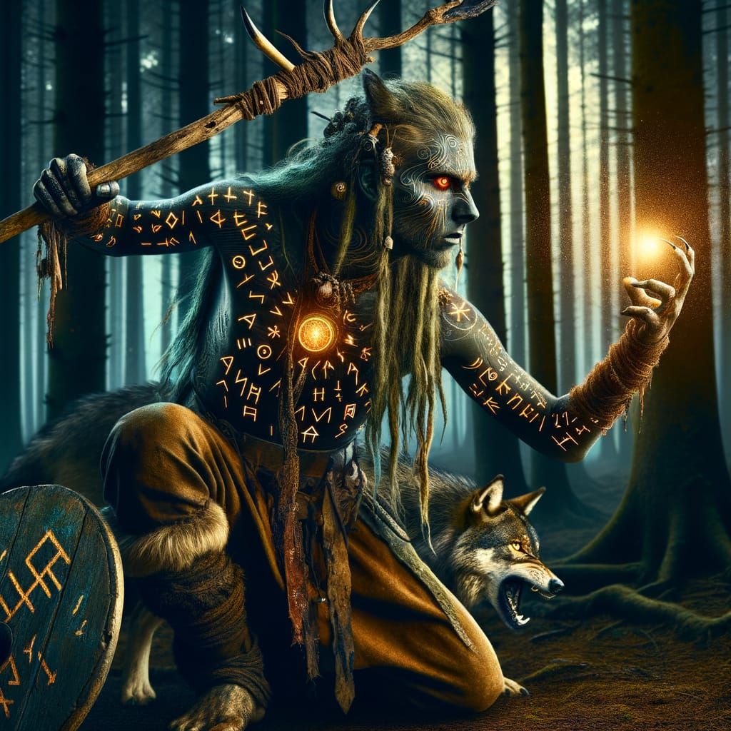 Hyper-Realistic Germanic Warrior Goddess Unleashes Primal Fu...