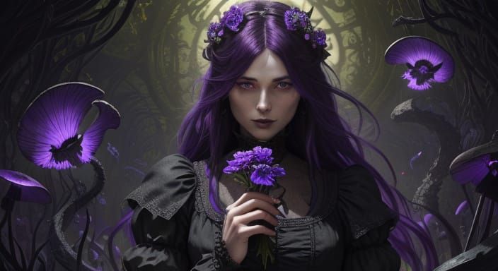 Gothic Girl's Garden of Man-Eating Monsters