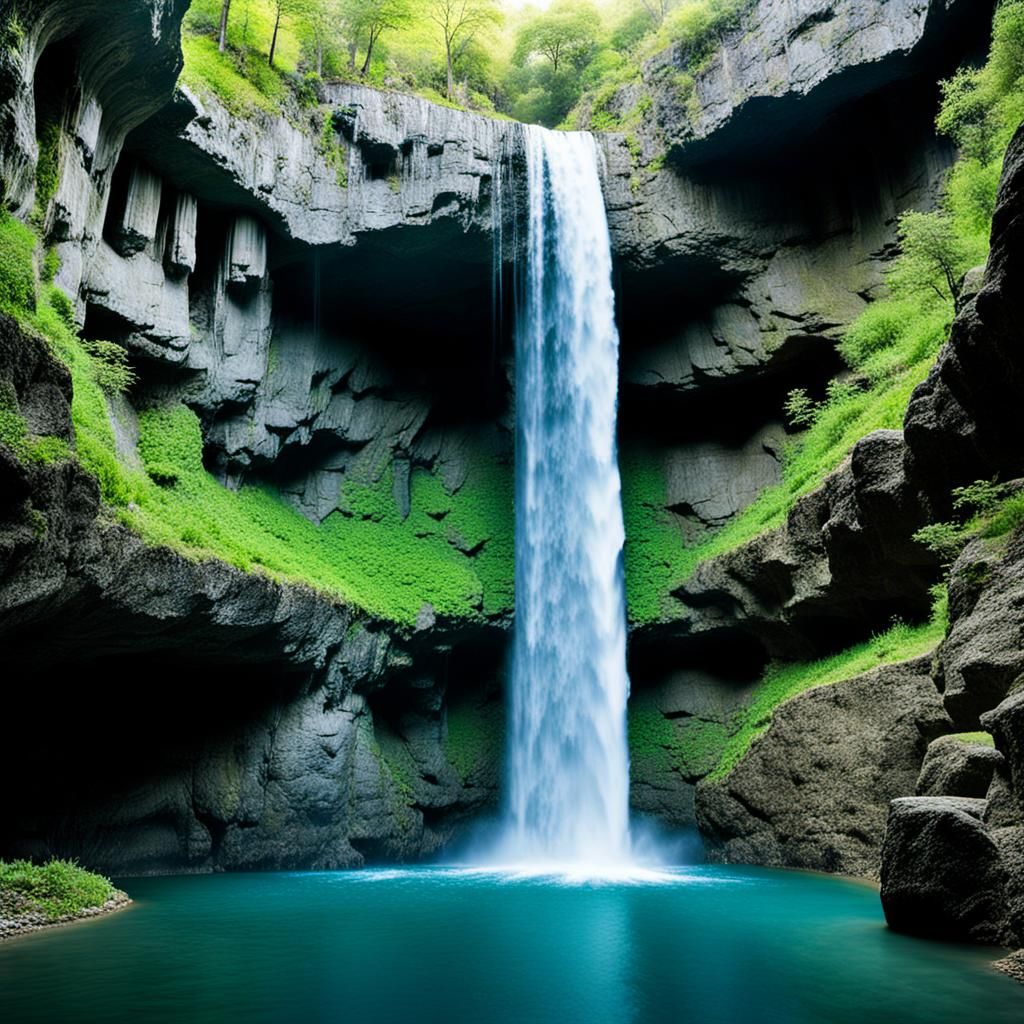 Cave Waterfall: A Hidden Paradise